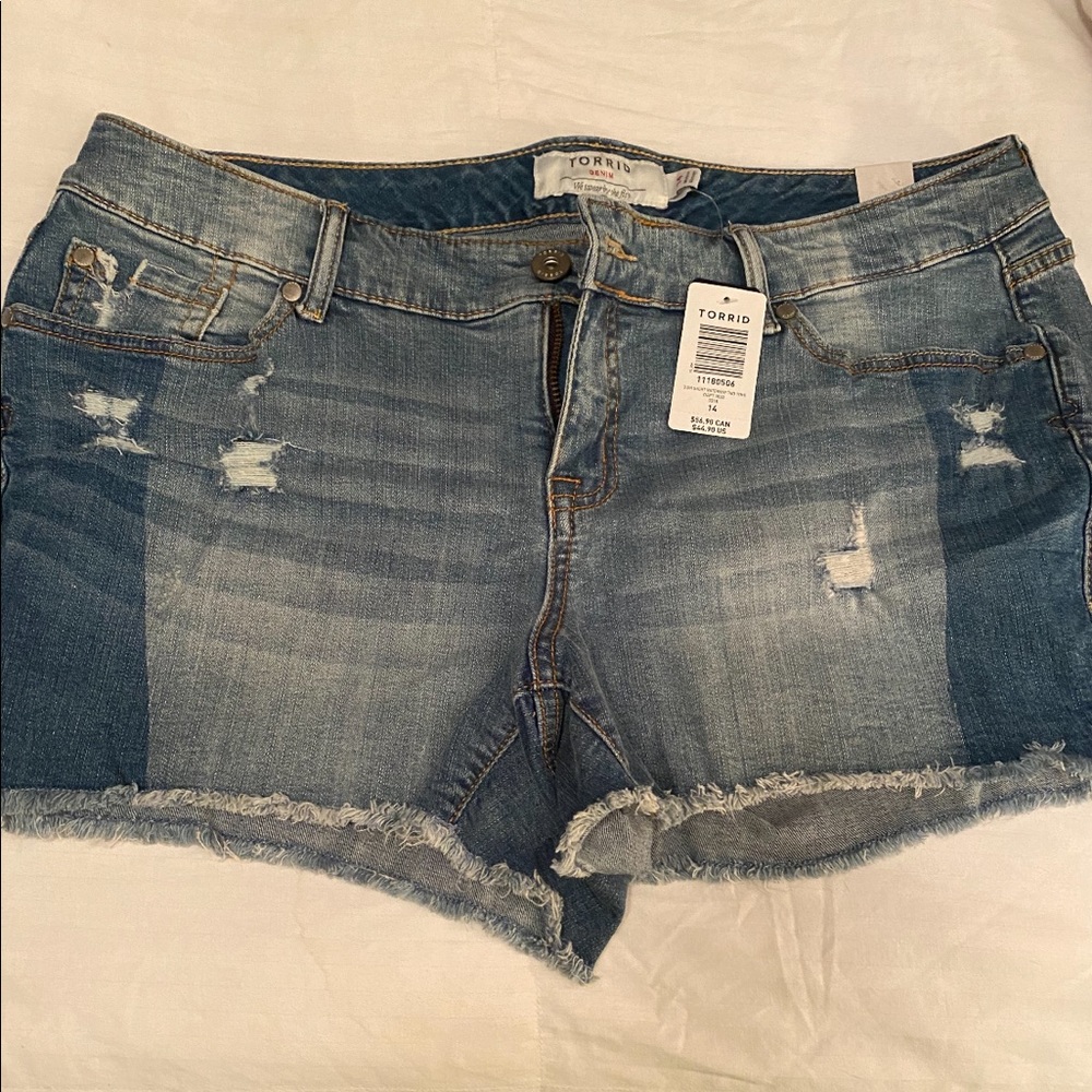 Torrid 3.5” short shorts waterway two tone - 14